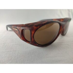 Cocoons StreamLine C607A Matte Tortoise Fit-Over Sunglasses Amber Polarized